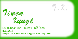 timea kungl business card
